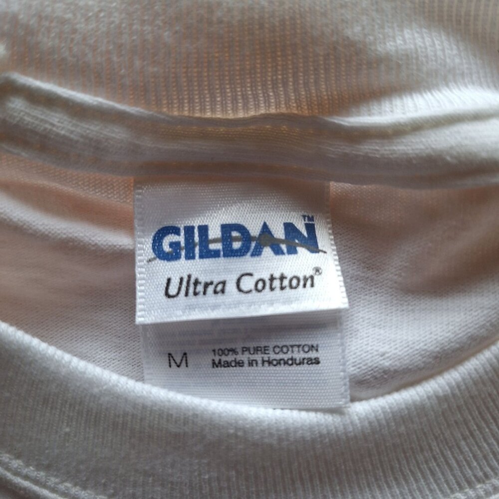 Glamis Gone Wild M Gilden Ultra Cotton ATV Long Sleeve Shirt White Sand Dunes - Picture 3 of 8